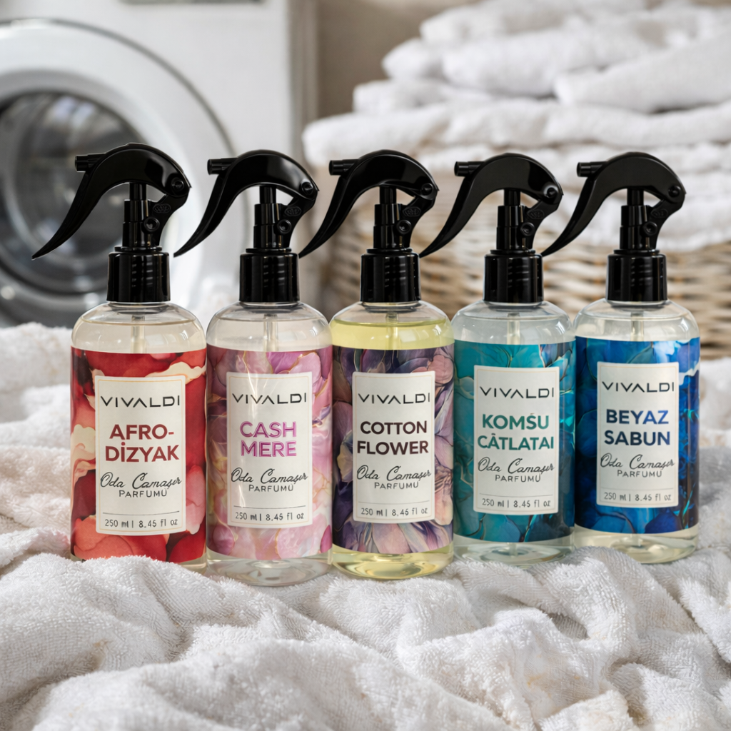 Oda & Çamaşır Spreyi Seti – 5’li Premium Paket (250 ml x 5 Adet)